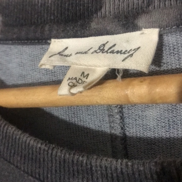 Jane and Delancey Tie Dye Crewneck Sweater Grey Size Medium - Picture 4 of 6